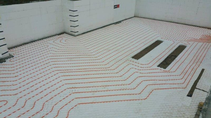 basement floor with Heat-Sheet