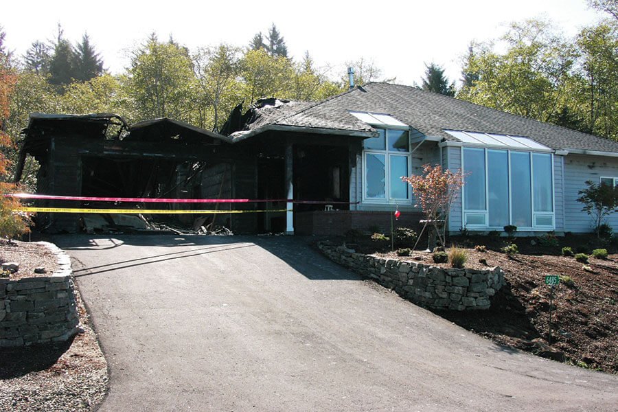 residential fire damage