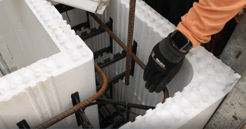 Rebar Placement In A Logix ICF Form