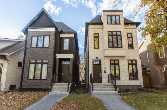 Townhomes built with Logix Insulated Concrete Forms
