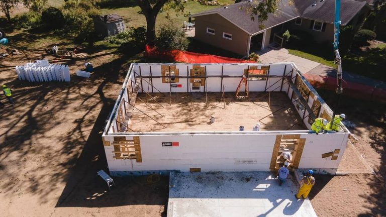 Concrete Pour For Full Walls