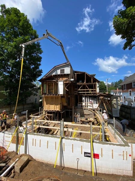 Logix ICF Addition Foundation at Saratoga
