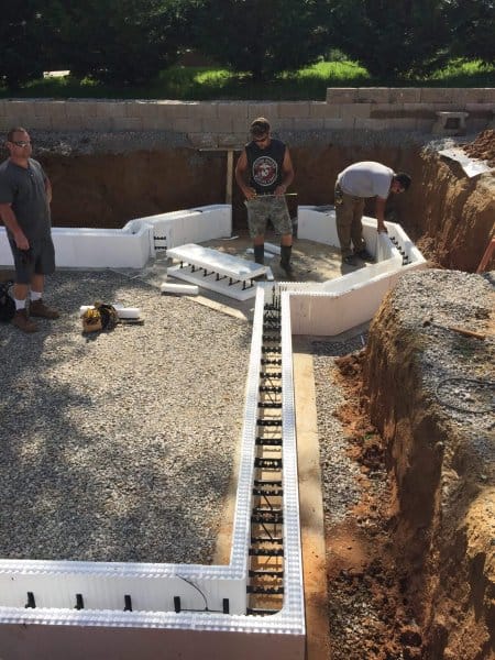 Concrete Pour During ICF Pool Construction