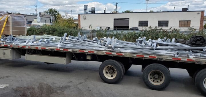 Fiberglass rebar in transit (Photo Credit: ICFMA)