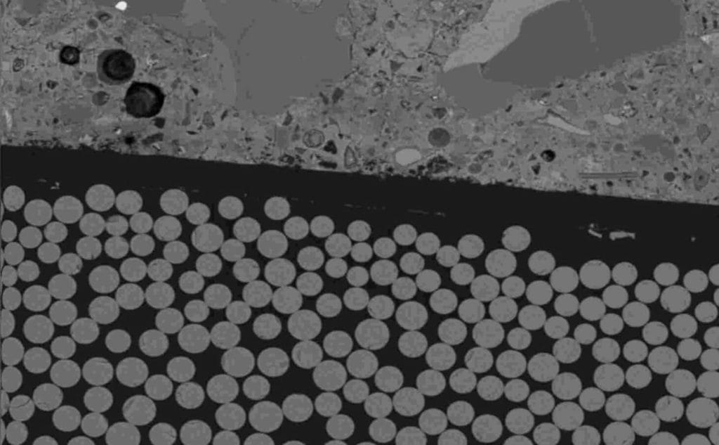 Fibers within Fiberglass Rebar (Photo Credit: ICFMA)