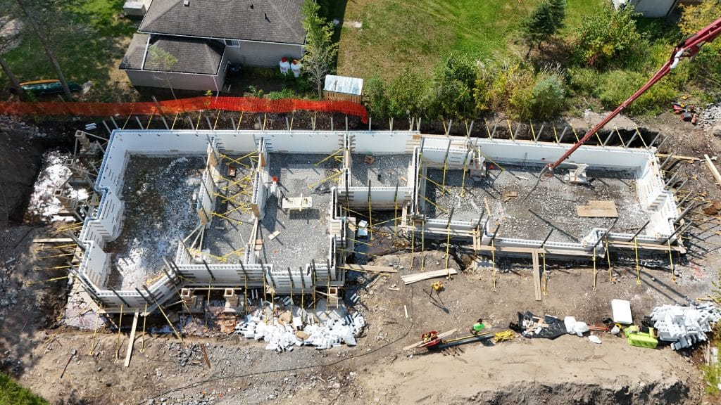 Foundations Walls Built with Element ICFs