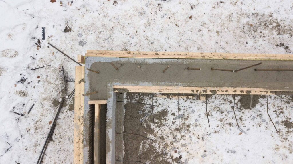 Concrete pour in Winter