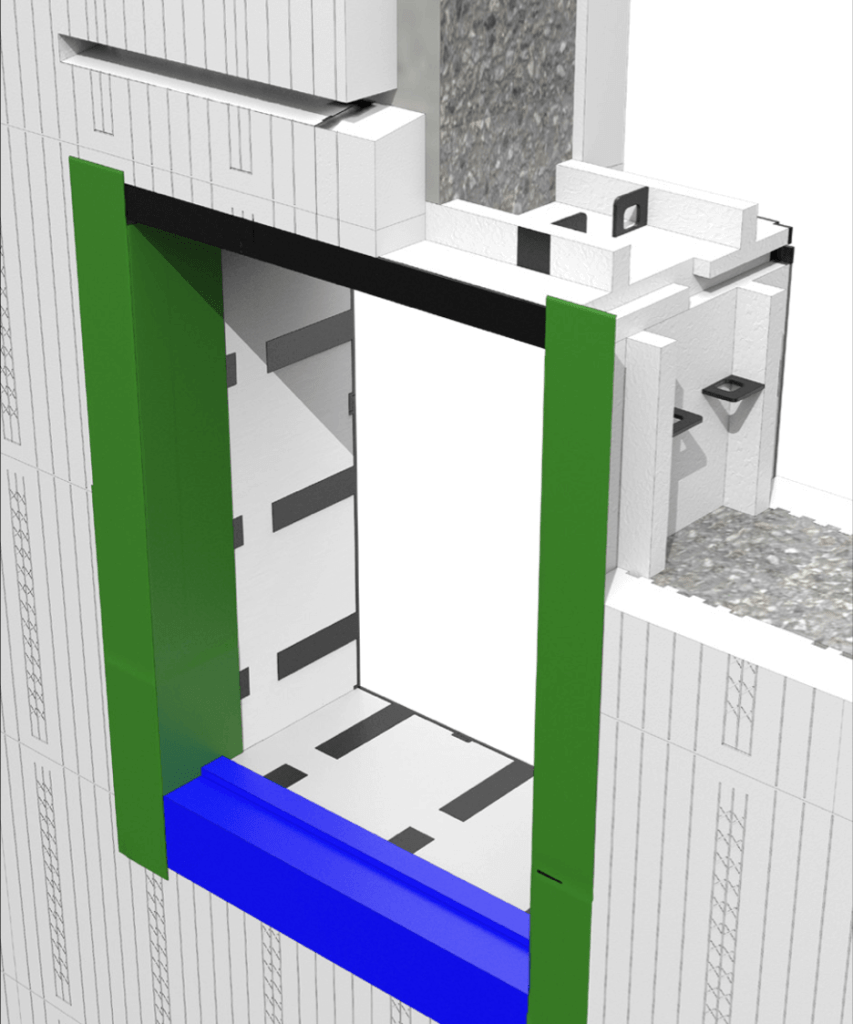 Logix ICF Pro Buck Kerf Window Detail