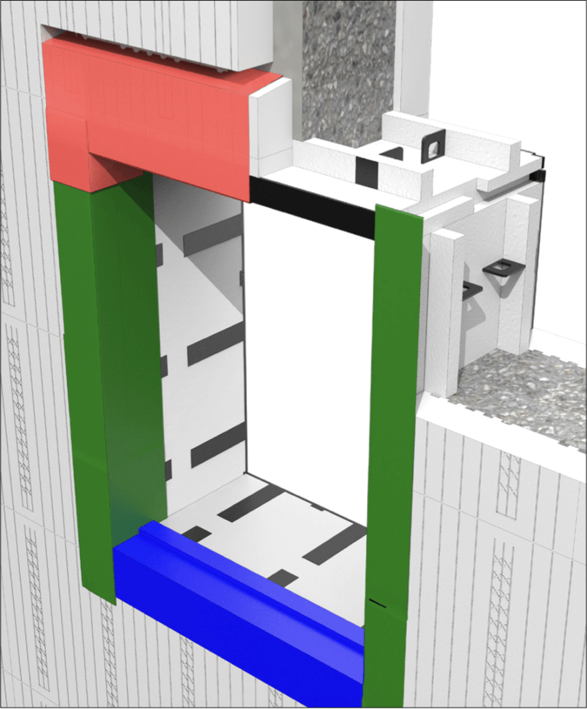 Logix ICF Pro Buck Kerf Window Detail