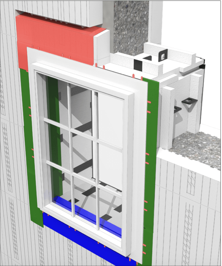 Logix ICF Pro Buck Kerf Window Detail