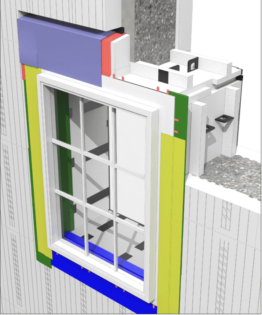 Logix ICF Pro Buck Kerf Window Detail