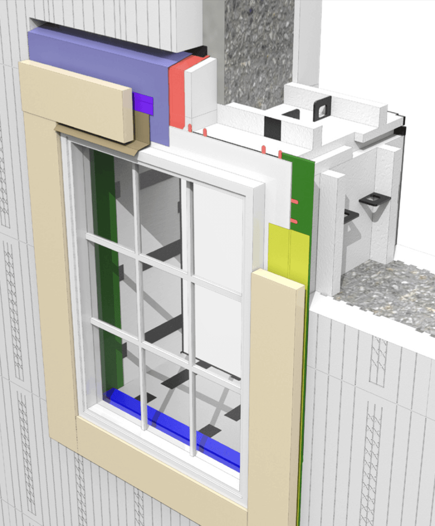 Logix ICF Pro Buck Kerf Window Detail