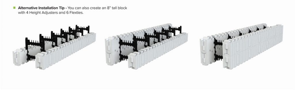 Second Way To Make Half-Height (8” Tall) Blocks