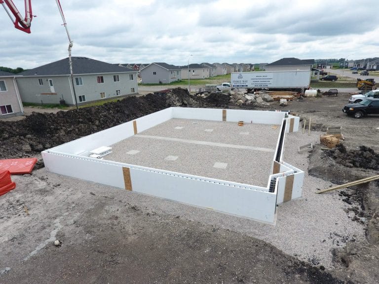 ICF Foundation Ready for Concrete