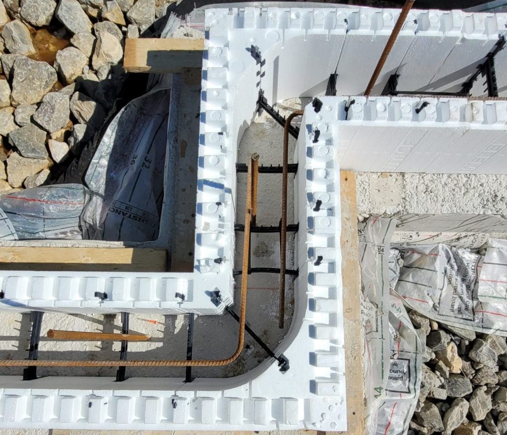 The thickness of the concrete core and foam panels are exactly the same between Logix and Element ICF except for the 6"