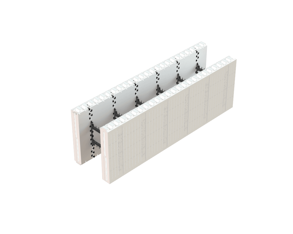 1. Start with an Element site-assembled block (8" concrete core)