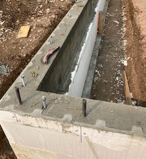 Concrete Curb, Made Simple — With Element ICF, no cutting webs or wasting EPS. Just clean lines and faster builds.