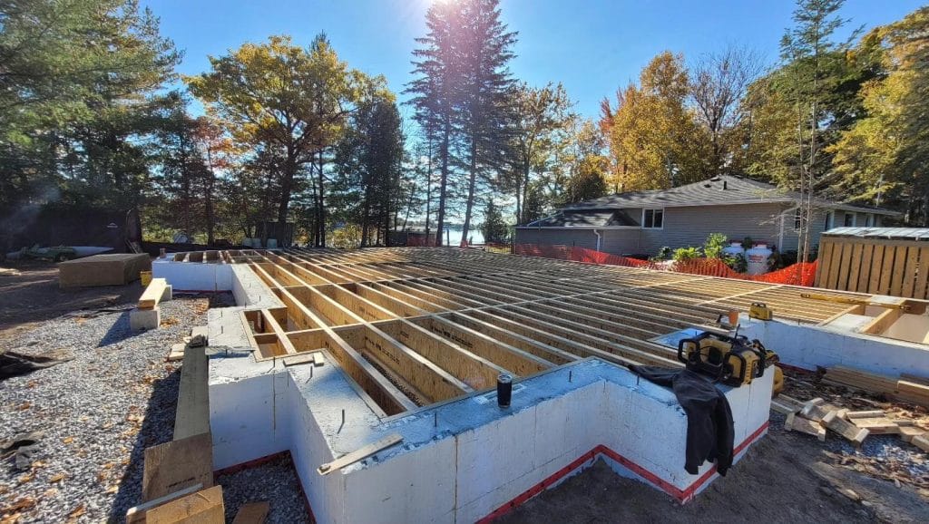 Concrete set and cured—this durable Element ICF foundation is ready to support the next phase of construction