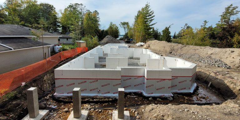 Finished Element ICF foundation ready for backfill or next-level framing.