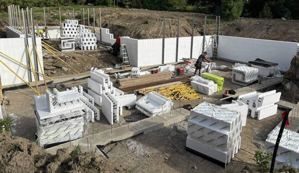 A view of an Element ICF build in progress.