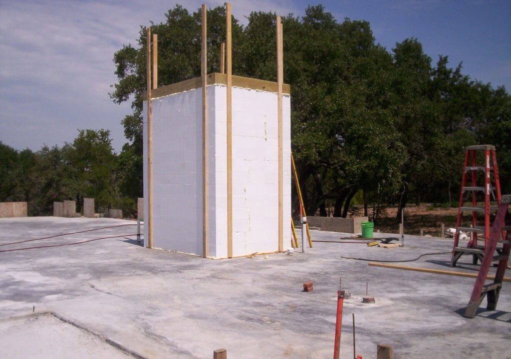 Safe rooms are created by building any room with ICF walls, pouring a “concrete lid” on top, and installing a steel door.