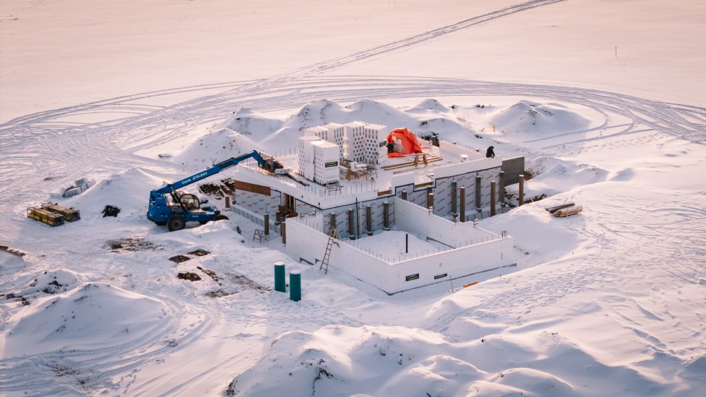 Even through snow, freezing temperatures, and changing site conditions, the ICF system kept the project moving forward with confidence.